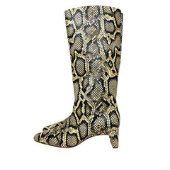 Loeffler Randall Leighton Sahra Tall Snake Leather Print Boots