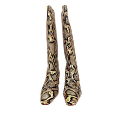 Loeffler Randall Leighton Sahra Tall Snake Leather Print Boots