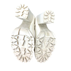 Schutz Beige Leather Faux Fur Lining Leather Bootie