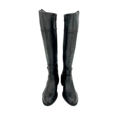 Vince Camuto Grey Leather Tall Riding Boots