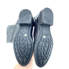 Vince Camuto Grey Leather Tall Riding Boots