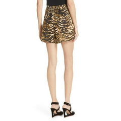 Rachel Comey Sycamore Tiger Print High Rise Linen Shorts