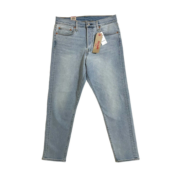 Levi's Wedgie Fit High Rise Light Wash Crop Blue Denim Jeans