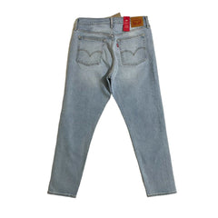 Levi's Wedgie Fit High Rise Light Wash Crop Blue Denim Jeans