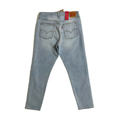 Levi's Wedgie Fit High Rise Light Wash Crop Blue Denim Jeans
