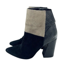 Chinese Laundry Kristin Cavallari Black Multi Color-block Booties - PRE-OWNED