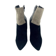 Chinese Laundry Kristin Cavallari Black Multi Color-block Booties - PRE-OWNED