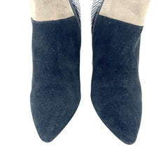 Chinese Laundry Kristin Cavallari Black Multi Color-block Booties - PRE-OWNED