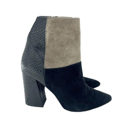 Chinese Laundry Kristin Cavallari Black Multi Color-block Booties - PRE-OWNED