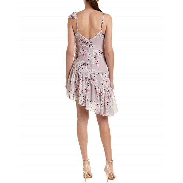 Parker Pink Floral Strappy Cocktail Dress