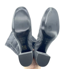 Vince Blythe Grey Suede Leather Over the Knee Boots