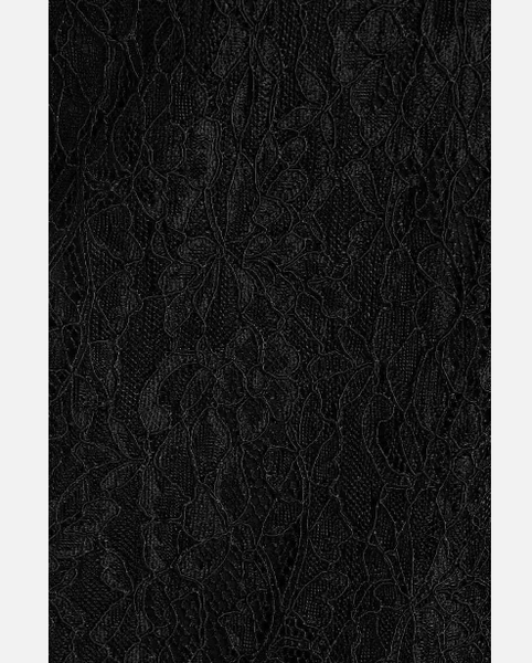 Lewit Sheer Lace Midi Black Skirt