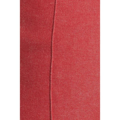 Diane Von Furstenberg High Waist Tapered Leg Skinny Ankle Red Pants