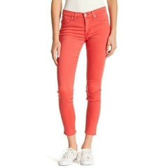 Hudson Jeans Natalie Midrise Ankle Super Skinny Jeans Red Currant