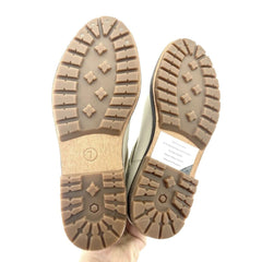 Timberland Riley Flair Pull On Fur Lining Cream Leather Boots - Defect