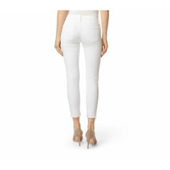 J Brand Low Rise Crop Demented White Skinny Distressed Jeans