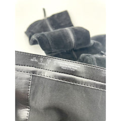 Franco Sarto Tall Riding Boots Black Suede Leather Wide Calf