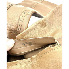 Sam Edelman Soft Studded Leather Riding Boot Whiskey Brown