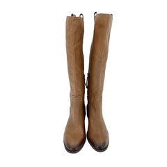 Sam Edelman Soft Studded Leather Riding Boot Whiskey Brown