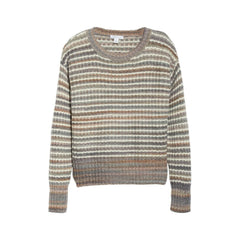 Nordstrom Signature Wool Mohair Crew Neck Stripe Sweater