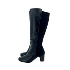 Paul Green Belmont Leather Knee High Black Boots