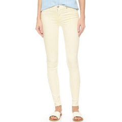 Hudson Jeans Nico Mid Rise Super Skinny Mellow Yellow Jeans