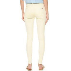 Hudson Jeans Nico Mid Rise Super Skinny Mellow Yellow Jeans