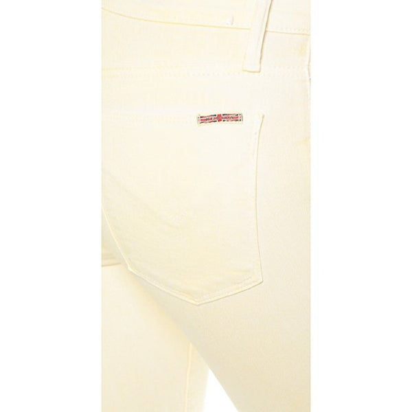 Hudson Jeans Nico Mid Rise Super Skinny Mellow Yellow Jeans