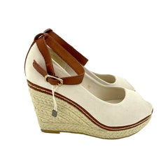Marina Yachting Open Toe Espadrille Ankle Strap Wedge Sandals