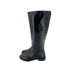 Italian Shoemakers Lara Black Leather Riding Boots