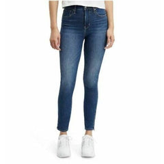 Levi's 721 High Rise Ankle Zip Medium Wash Skinny Jeans
