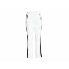Rag & Bone Simone White Ankle High Rise Zipper Side Stripe Pants