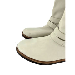 Timberland Pull On Fur Lining Cream Leather Boots