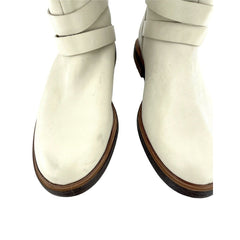 Timberland Pull On Fur Lining Cream Leather Boots