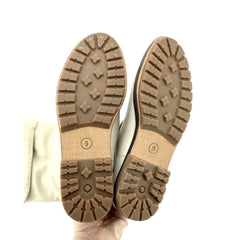 Timberland Pull On Fur Lining Cream Leather Boots