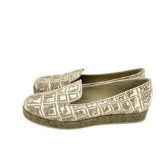 Vicini Tapeet Metallic Embossed Leather Loafer
