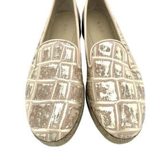 Vicini Tapeet Metallic Embossed Leather Loafer
