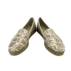 Vicini Tapeet Metallic Embossed Leather Loafer