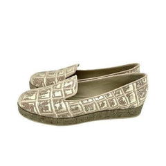 Vicini Tapeet Metallic Embossed Leather Loafer