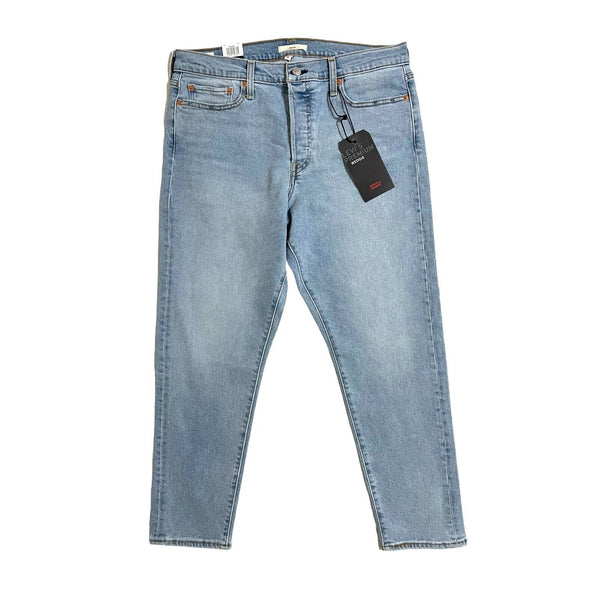 Levi's Wedgie High Rise Light Wash Crop Blue Denim Jeans
