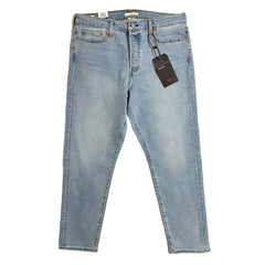 Levi's Wedgie High Rise Light Wash Crop Blue Denim Jeans