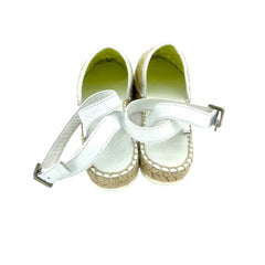 My Twin Twinset D'Orsay Lime Green Lace Leather Espadrilles