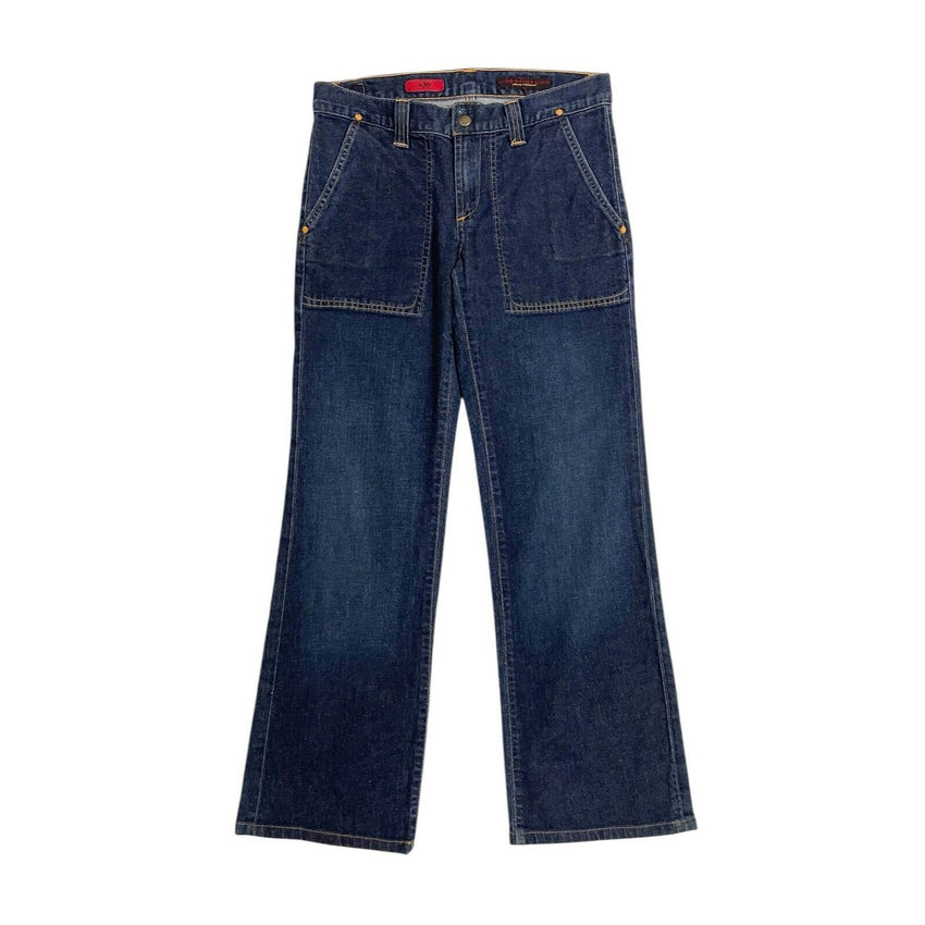 AG Adriano Goldschmied The Joy Wide Leg Cropped Jeans - PRE-OWNED