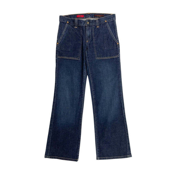 AG Adriano Goldschmied The Joy Wide Leg Cropped Jeans - PRE-OWNED