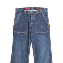 AG Adriano Goldschmied The Joy Wide Leg Cropped Jeans - PRE-OWNED