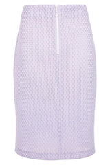 Topshop Airtex Mesh Pencil Front Zip Skirt
