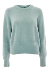 Topshop Baby Blue Eyelash Knitted Fuzzy Sweater