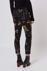Topshop Floral Print Slim Pants