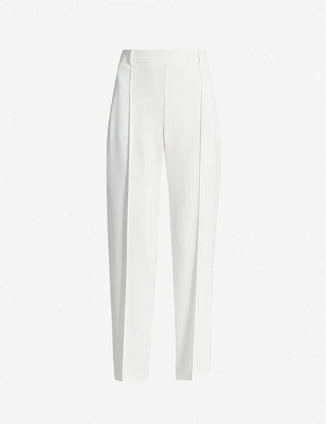 Topshop White High Rise Woven Suit Pants