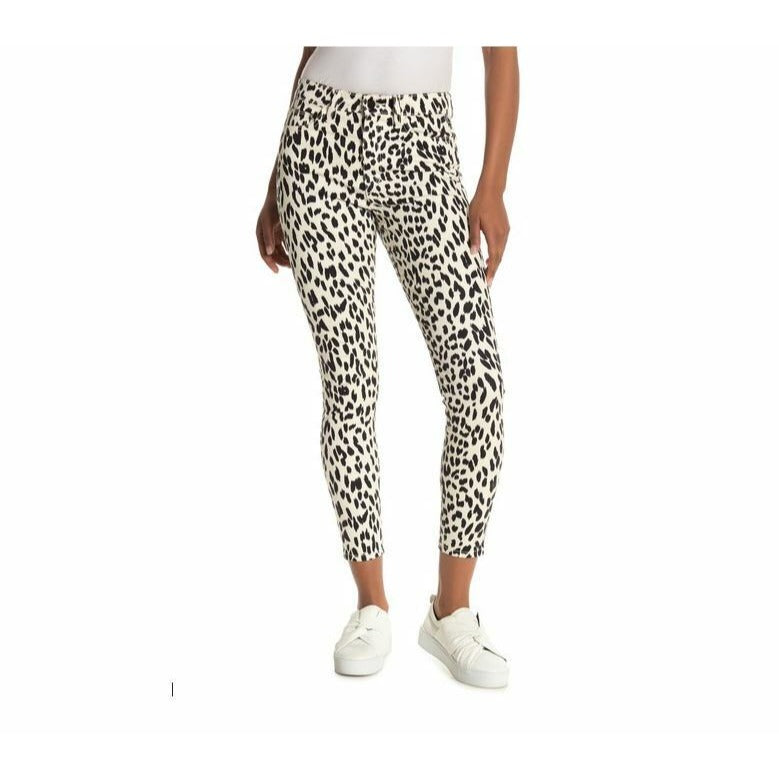 Joe's Jeans The Charlie High Rise Skinny Leopard Print Coated Jeans